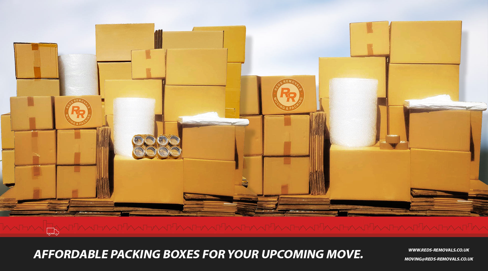 Packing Boxes | Packing Materials | Reds Removals packing service in Stockton-on-tees, North East.