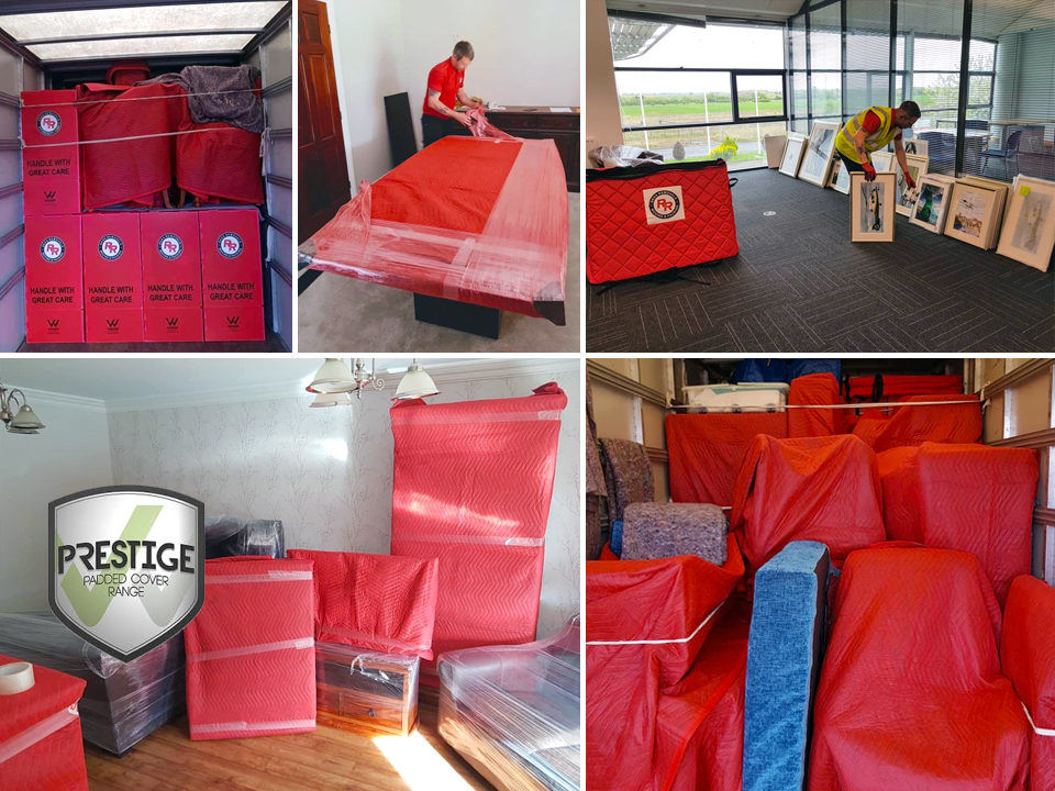 Reds Removals protecting furniture prior to removal in Darlington, Middlesbrough, Hartlepool & Stockton