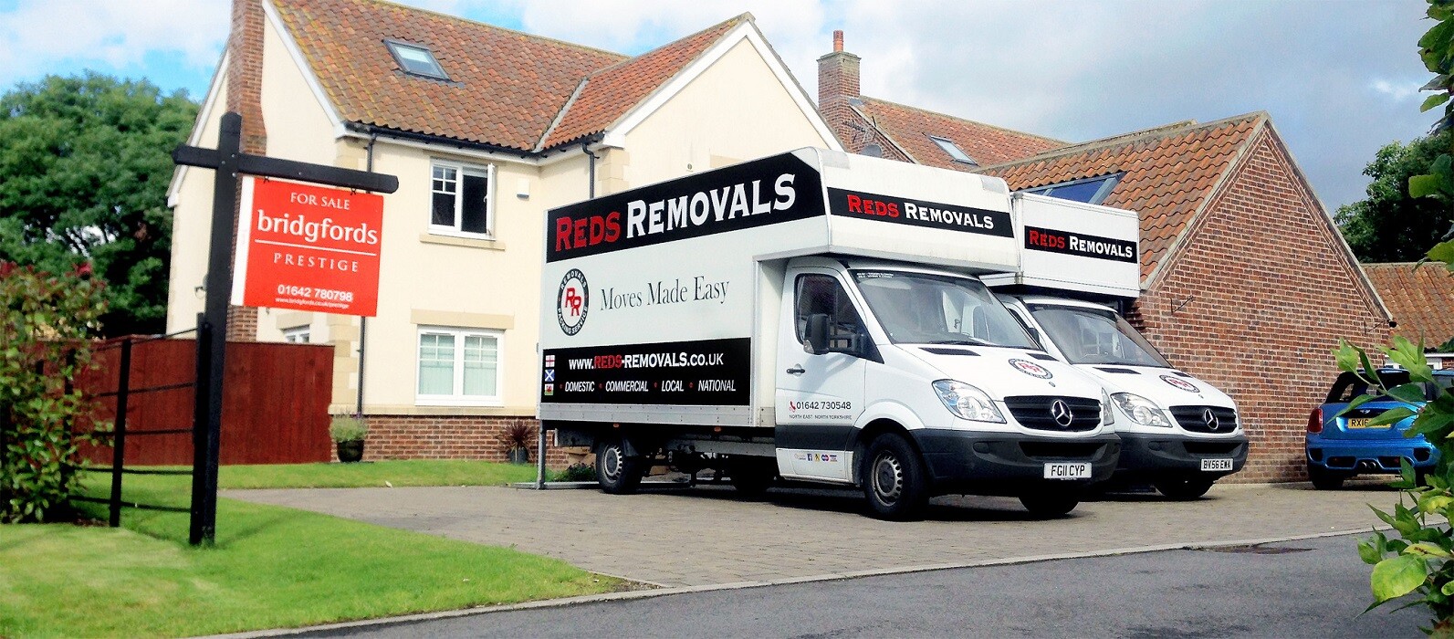 Moving Vans move a house in Stockton on Tees